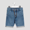 Bermuda droit en jean denim double stone garçon