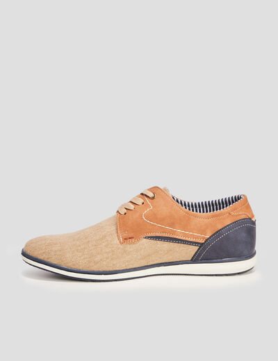 Derbies à lacets sable homme