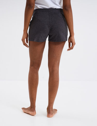 Short de pyjama gris foncé femme