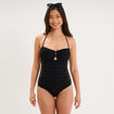 Maillot de bain une pi&egrave;ce bandeau noir femme