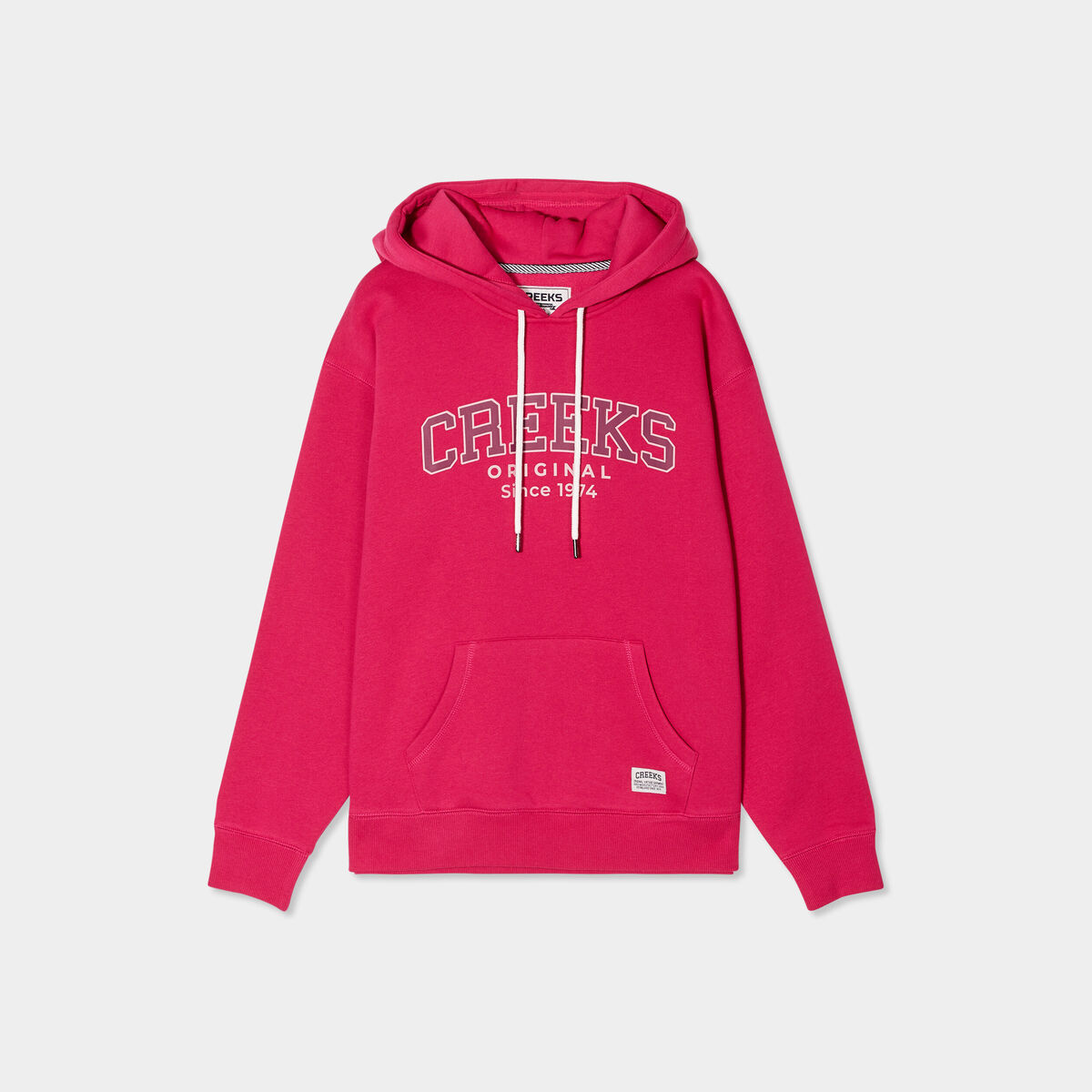 Sweat à capuche hoodie Creeks Original rose fushia femme