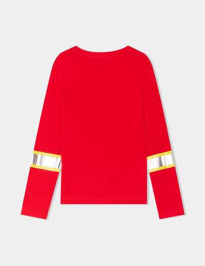 Ensemble pyjama pantalon 2 pièces coton rouge garçon