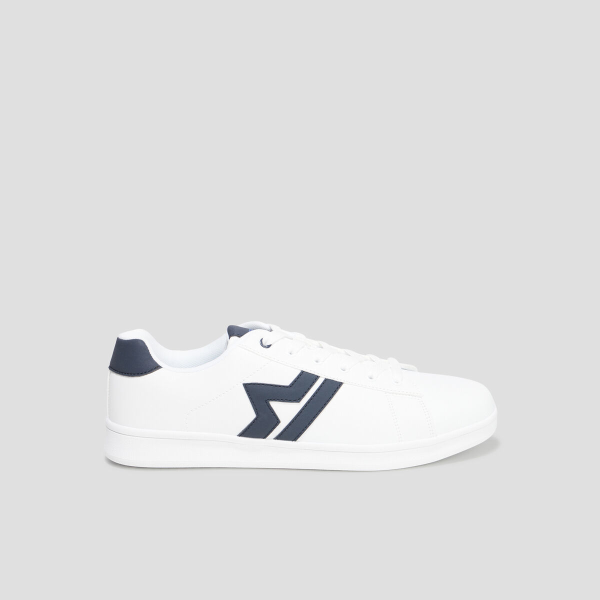 Tennis basses à lacets blanc homme