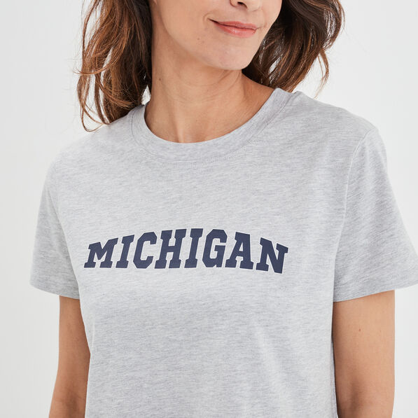 T-shirt pyjama manches courtes coton gris clair femme