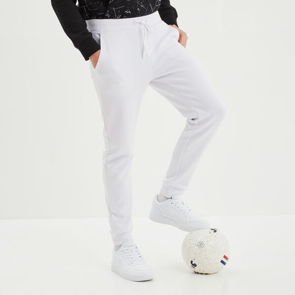pantalon de jogging slim liberto blanc homme Pantalon de jogging slim Liberto blanc homme
