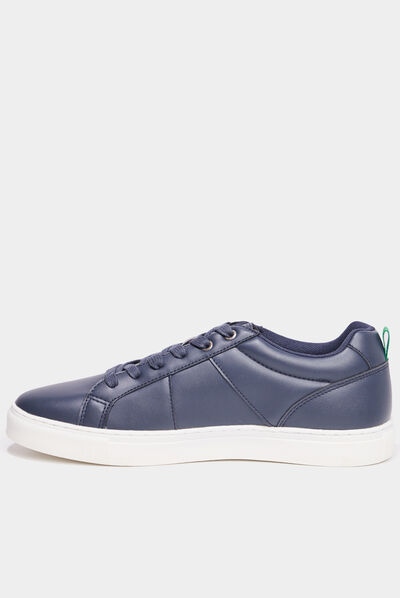 Tennis basses à lacets Kickers Reverse bleu marine homme