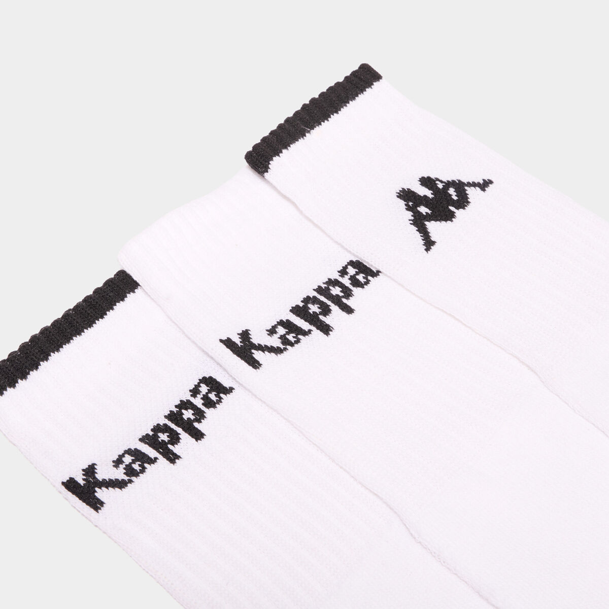 Lot 3 paires chaussettes sport Kappa blanc homme