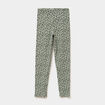 Legging taille &eacute;lastiqu&eacute;e coton vert kaki fille