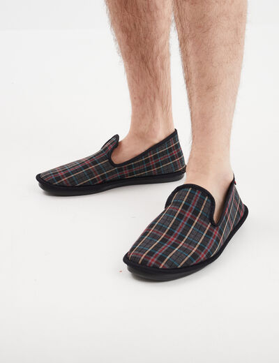 Chaussons pantoufles multicolore homme