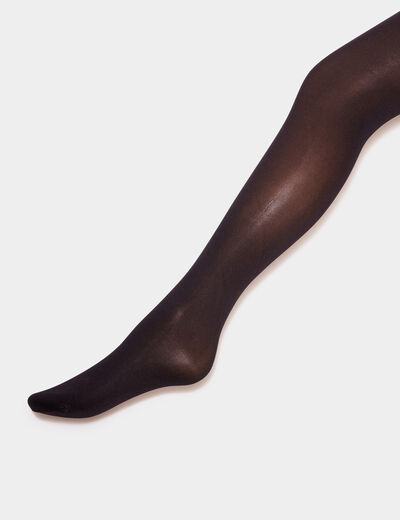 Lot 2 collants 60D noir femme grande taille