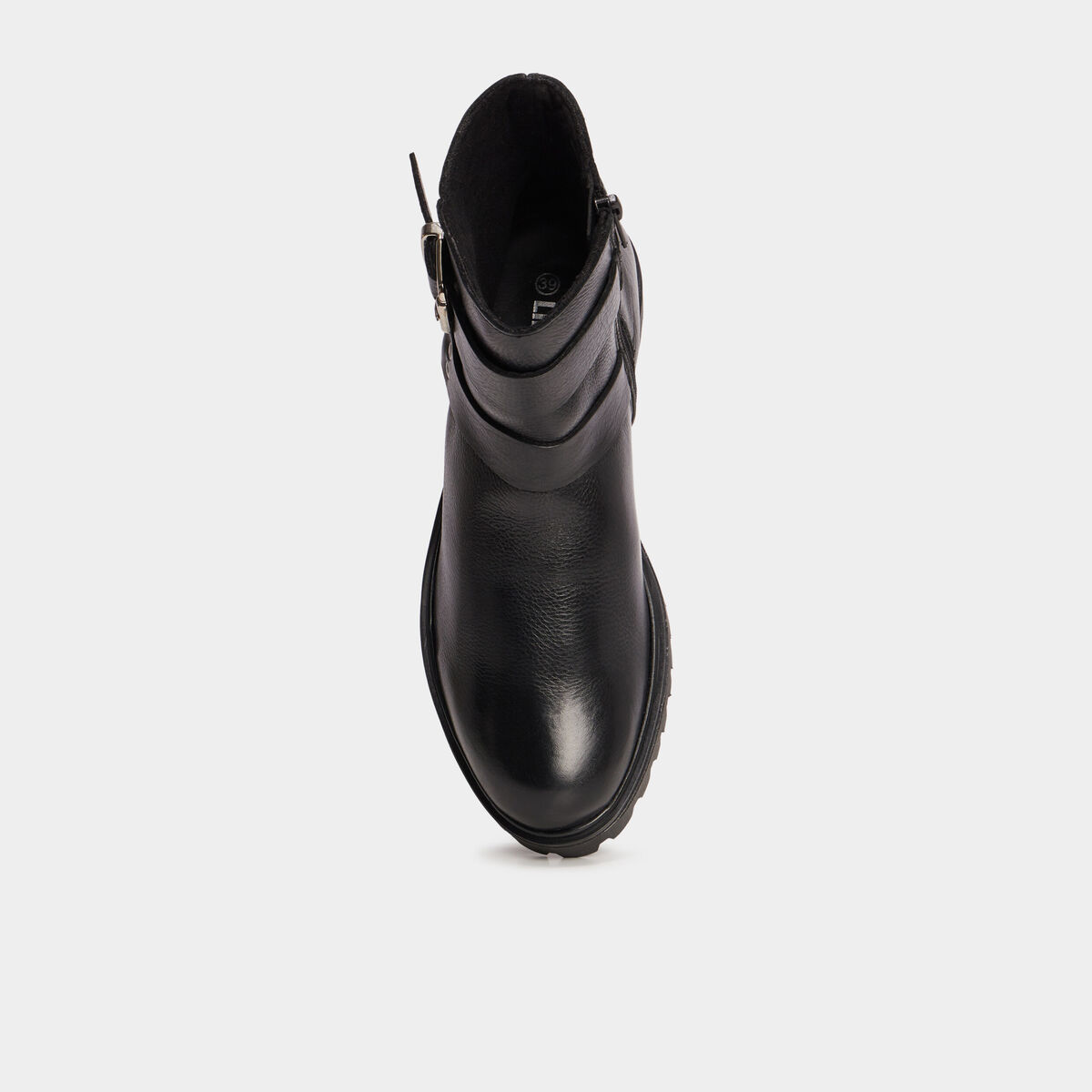 Bottines en cuir zippée Liberto noir femme