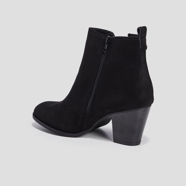 Bottines chelsea à talons noir femme