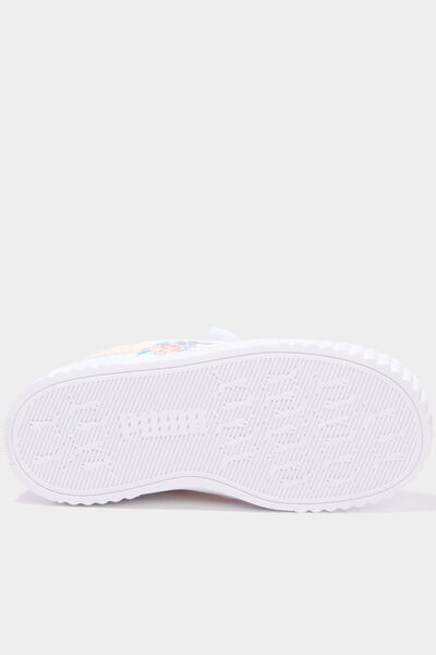 Baskets scratchs Puma Carina 3.0 Floral rose clair fille