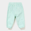 Pantalon jogger doublage coton bleu turquoise b&eacute;b&eacute; fille