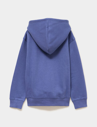 Sweat hoodie L'&Eacute;cole des licornes gris fille