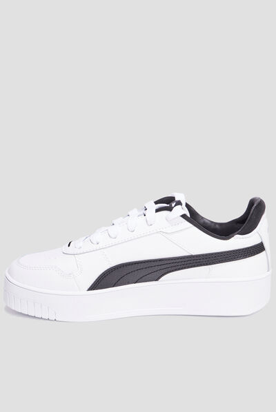 Tennis basses en cuir Puma Carina Street noir femme