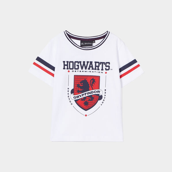 T-shirt manches courtes Harry Potter blanc fille