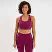 Brassi&egrave;re de sport ajust&eacute;e dos nageur violet fonc&eacute; femme
