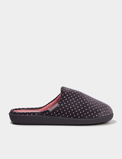 Chaussons mules Isotoner rose femme