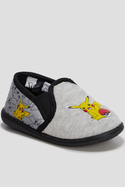 Chaussons sans-gêne Pokémon gris garçon