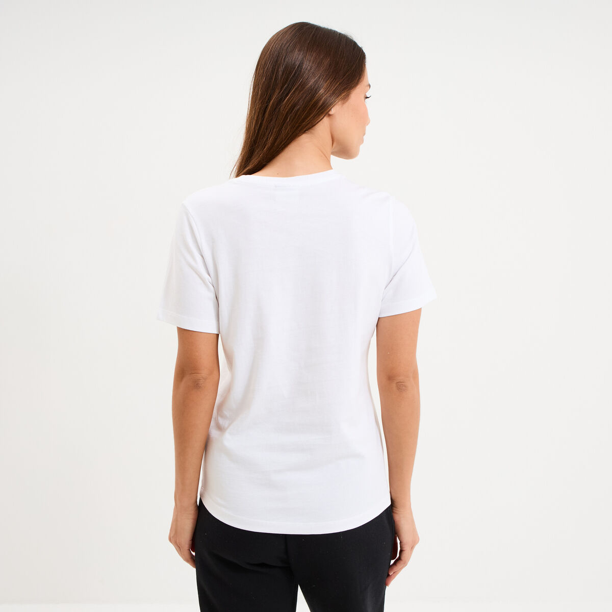 T-shirt manches courtes coton Champion blanc femme