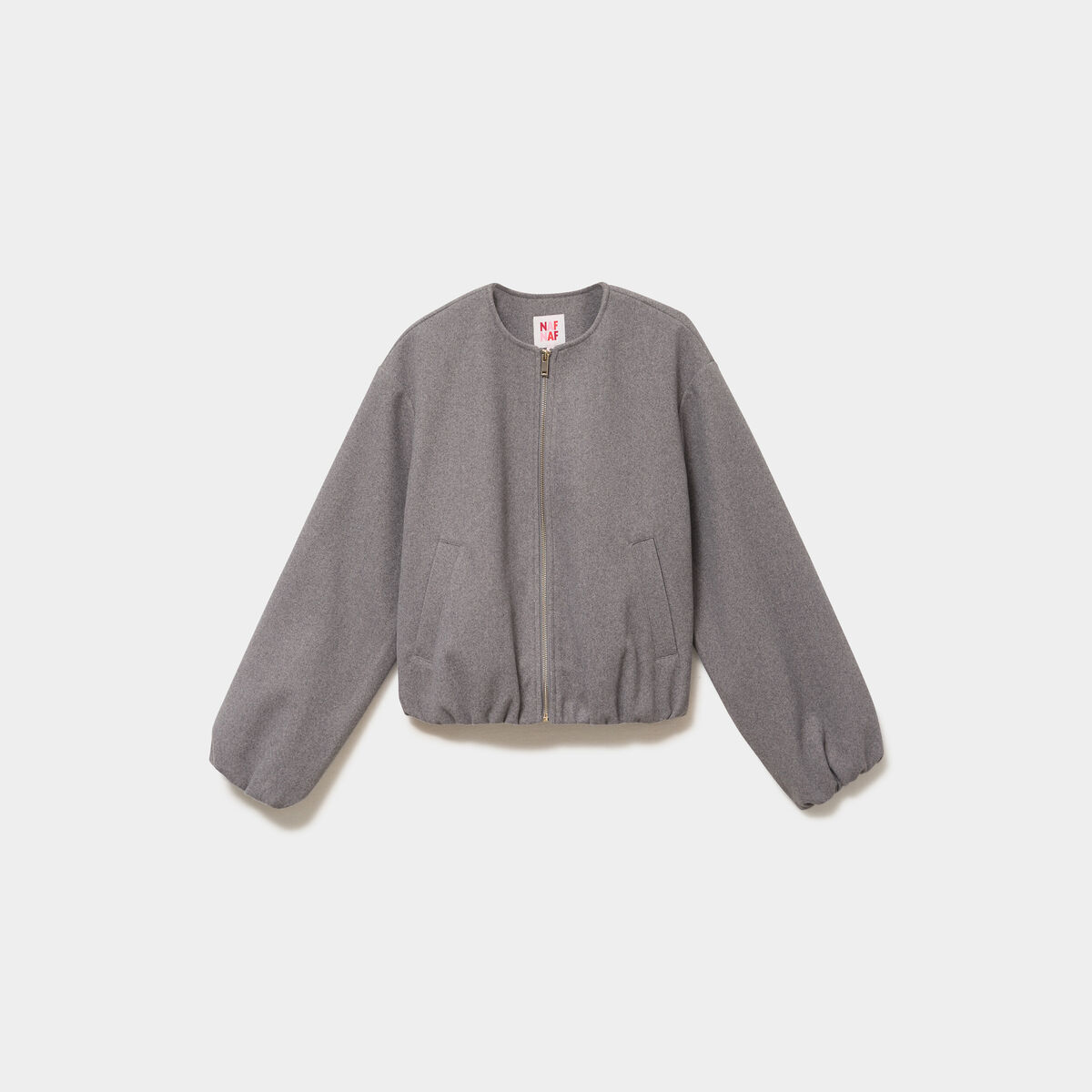 Veste boule oversize gris femme