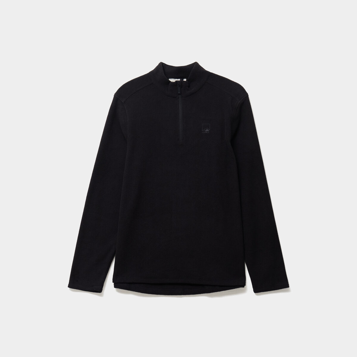Sweat polaire col camionneur noir homme
