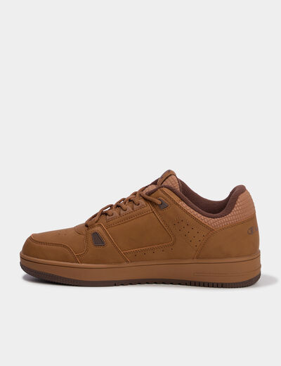 Baskets &agrave; lacets Champion RD18 COMB camel homme