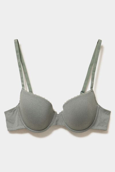 Soutien-gorge padd&eacute; embo&icirc;tant vert clair femme
