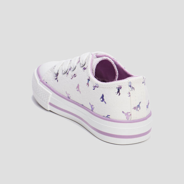 tennis en toile a lacets creeks blanc fille Tennis en toile à lacets Creeks blanc fille