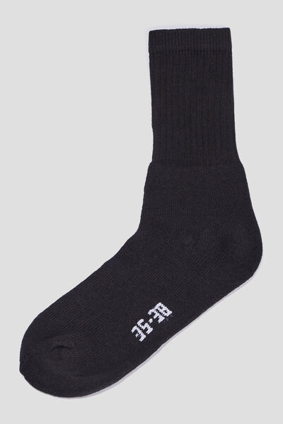 Lot 5 paires chaussettes noir homme
