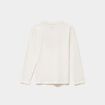 T-shirt manches longues coton blanc gar&ccedil;on