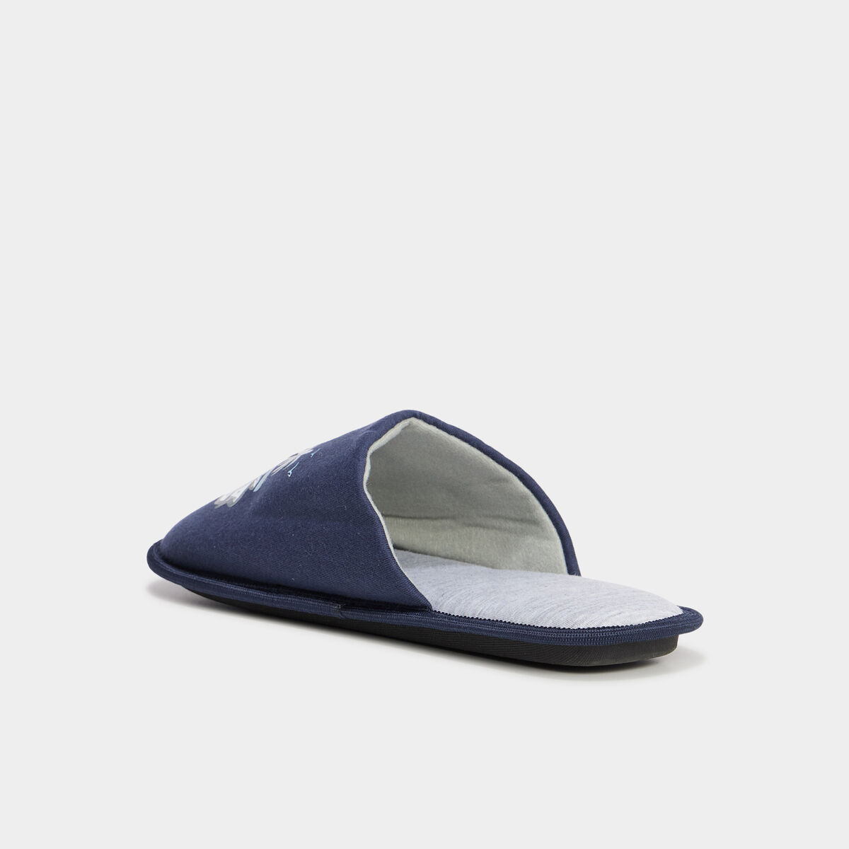Chaussons mules bleu homme