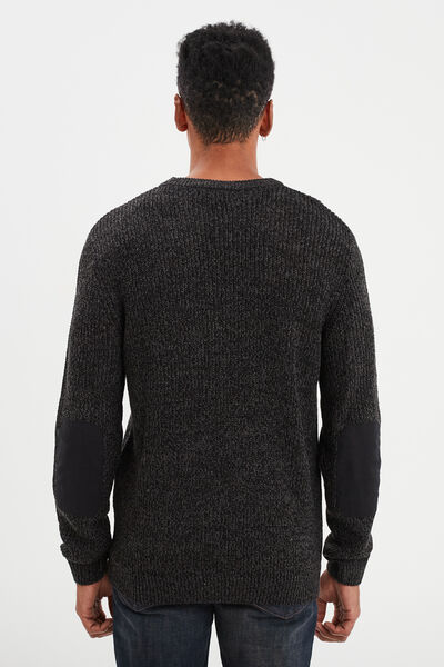 Pull 1 poche buste zipp&eacute;e Liberto gris fonc&eacute; homme