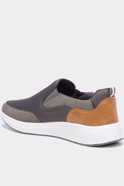 Baskets semelles &eacute;paisses gris homme