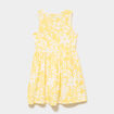 Robe patineuse sans manches coton jaune fille
