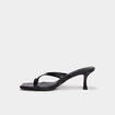 Mules &agrave; talons kitten heels noir femme