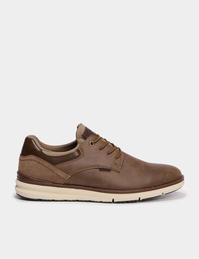 Derbies &agrave; lacets marron homme
