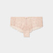 Shorty en dentelle rose clair femme