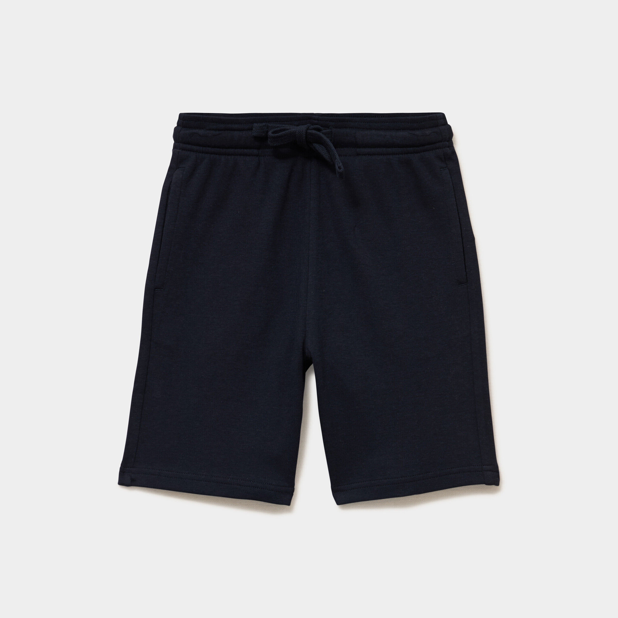 Short jogging droit taille élastiquée bleu marine garçon LH