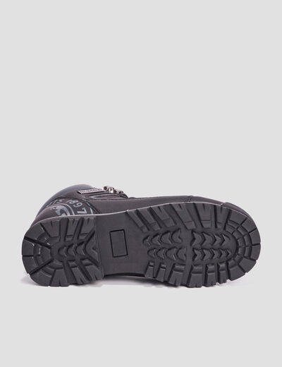 Bottines à lacets Trappeur Babino noir garçon
