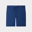 Bermuda chino à coulisse lin mélangé bleu roi homme