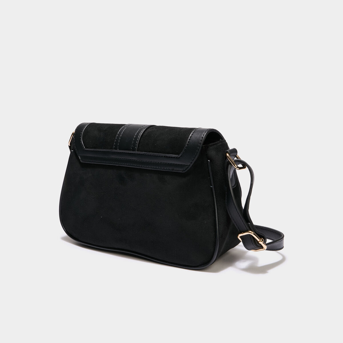 Sac &agrave; main avec bandouli&egrave;re noir femme