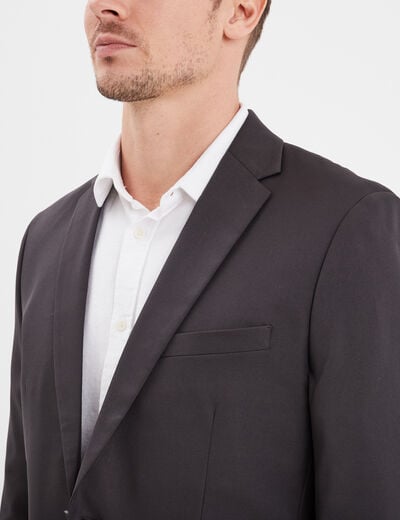 Veste de costume droite gris foncé homme