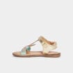 Sandales papillons en cuir Creeks multicolore fille