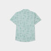 Chemise manches courtes vert kaki gar&ccedil;on