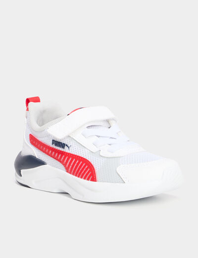 Baskets running à scratchs Puma rouge garçon