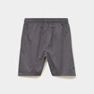 Bermuda short loose &eacute;lastiqu&eacute; coton gris fonc&eacute; gar&ccedil;on