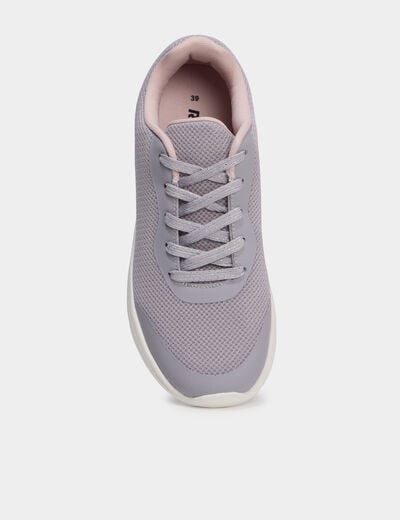 Baskets running mauve femme