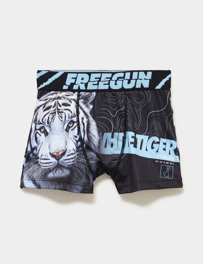 Boxer taille &eacute;lastiqu&eacute;e bleu gar&ccedil;on